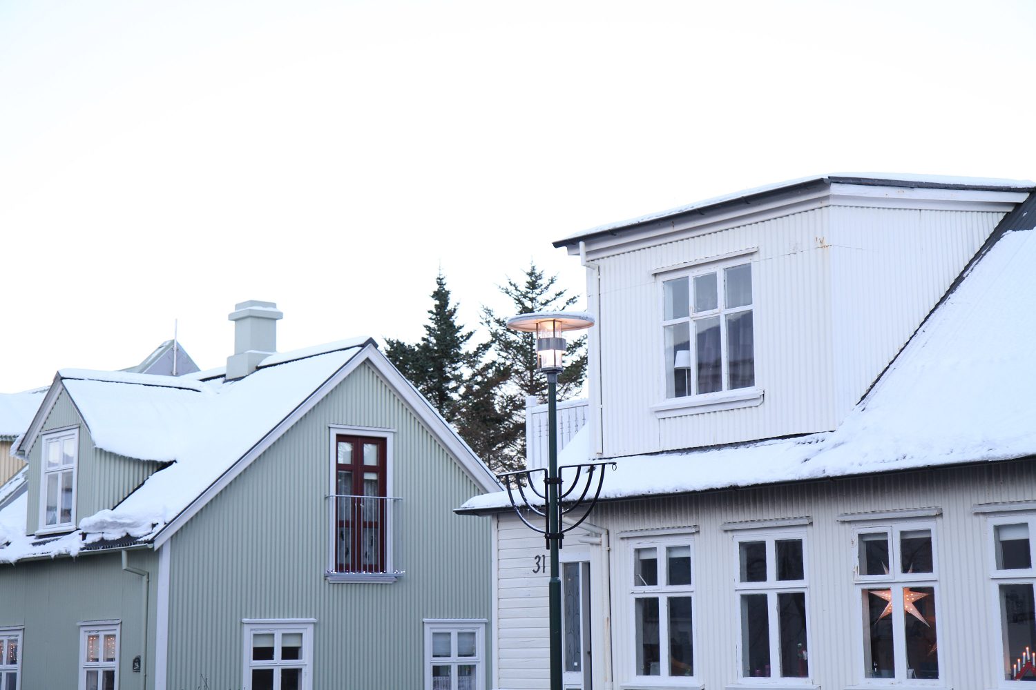 maisons colorées à reykjavik
