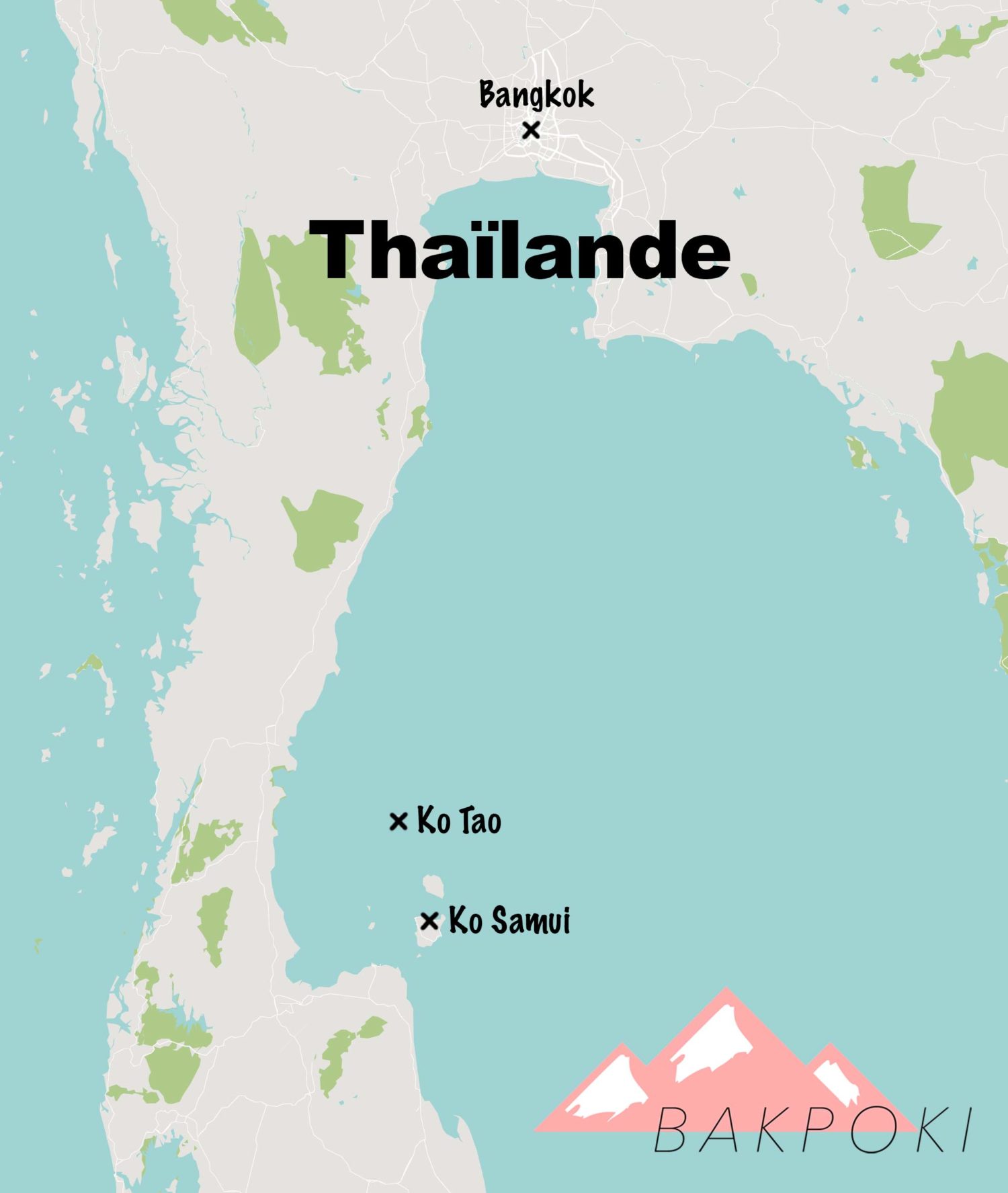 Carte voyage Thaïlande