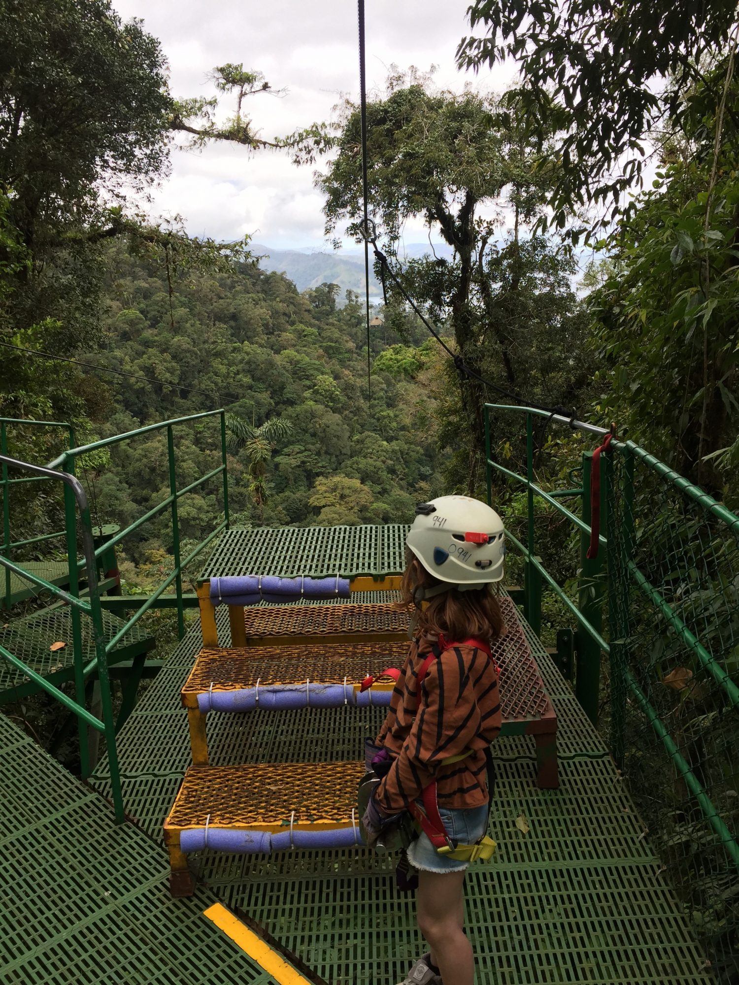 tyrolienne arenal skytrek avec enfant