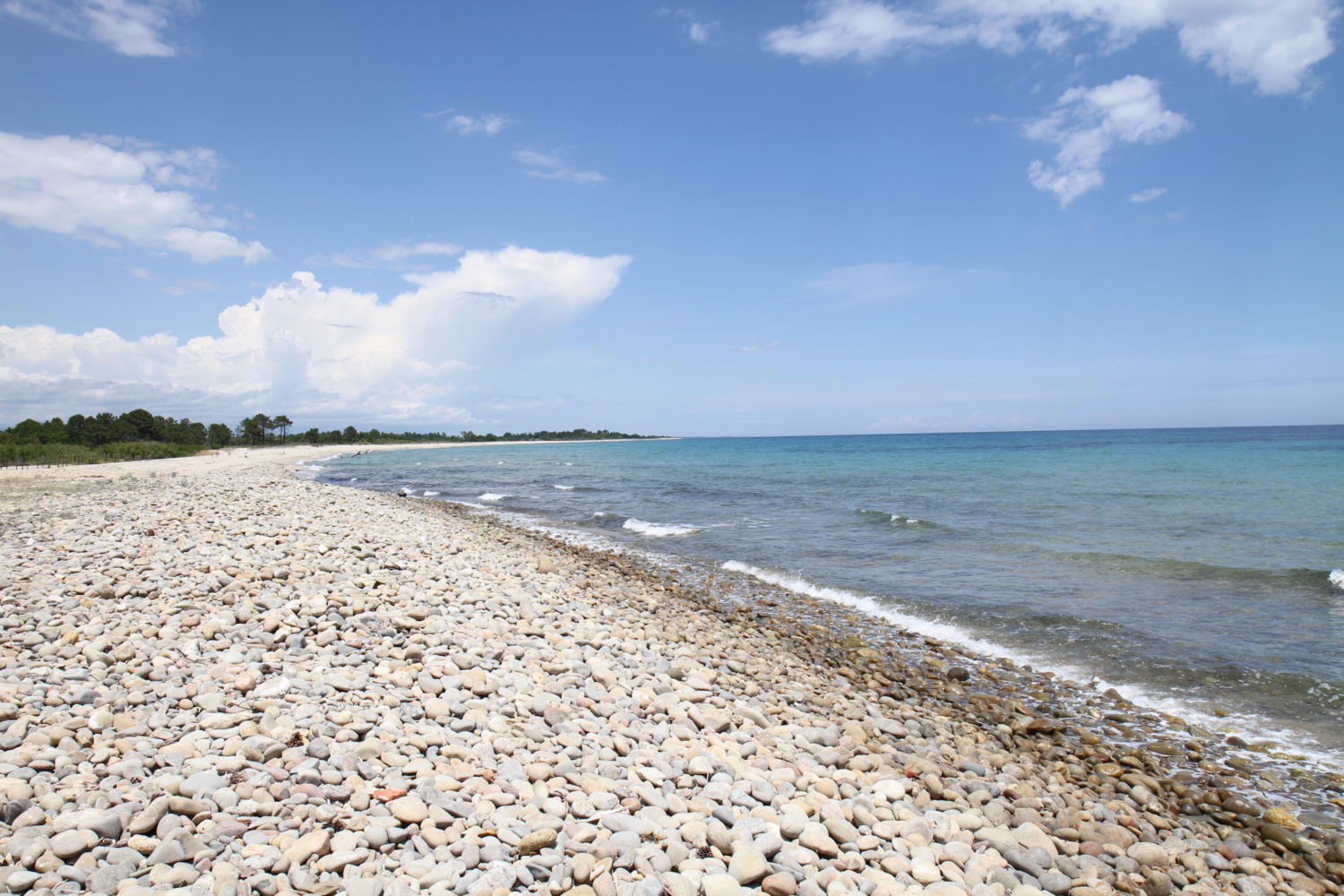 plage galets corse