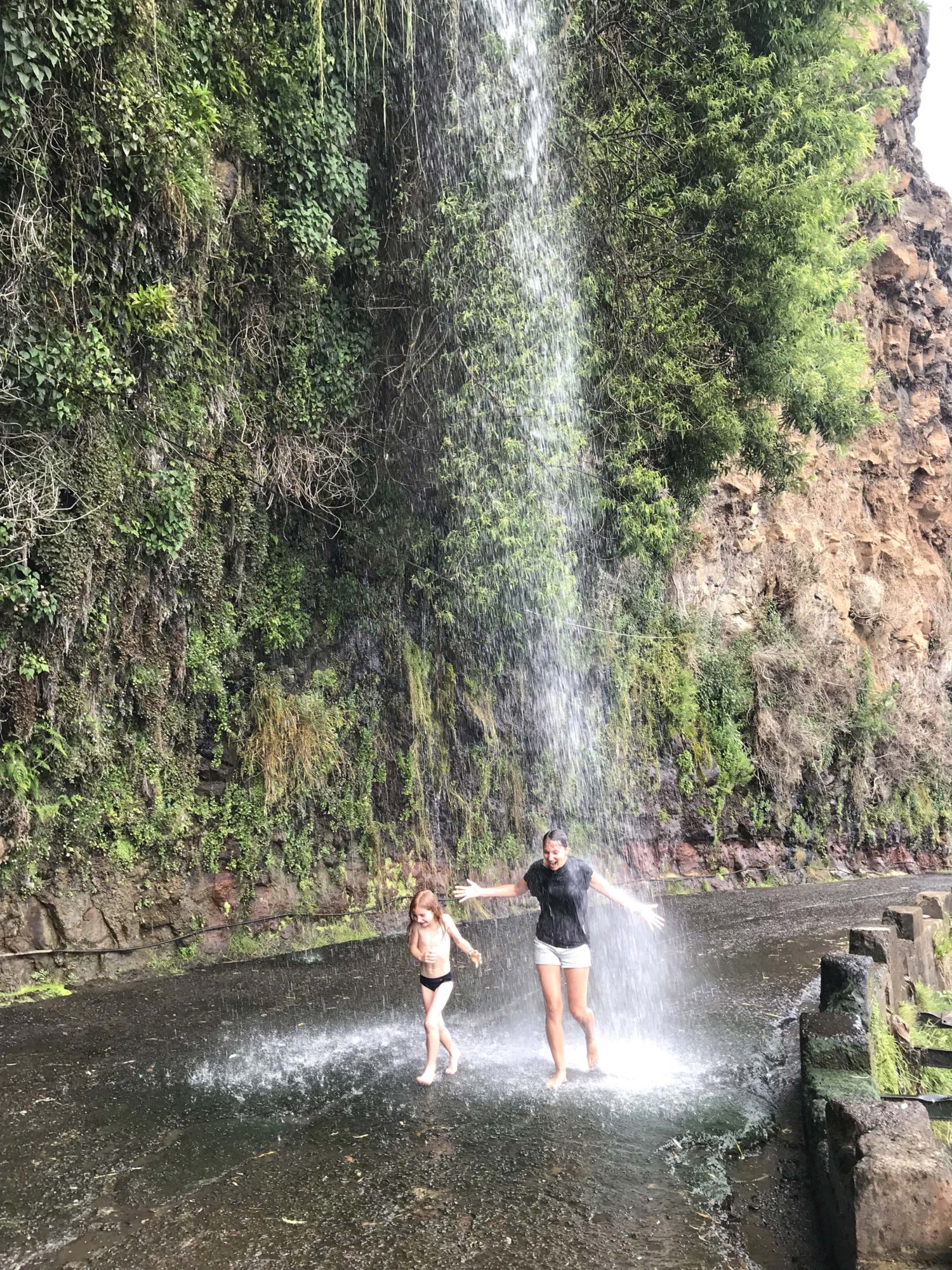 cascade sur la route Madère 