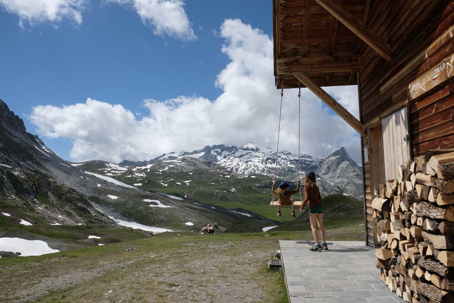 balançoire refuge du col du Palet 